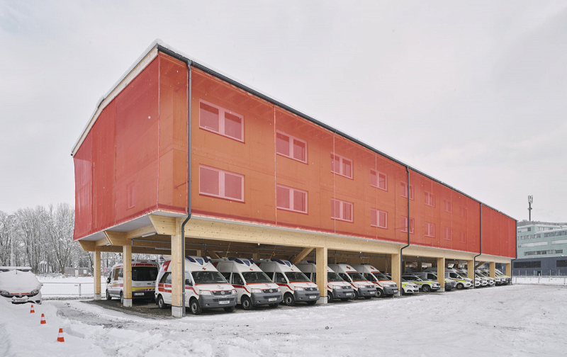 2. Platz Publikumspreis: Rotes Kreuz - Freiwillige Rettung Innsbruck Ausweichquartier am alten Hafen